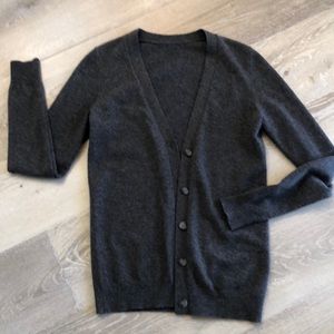 100% Cashmere, grey Ann taylor cardigan, small
